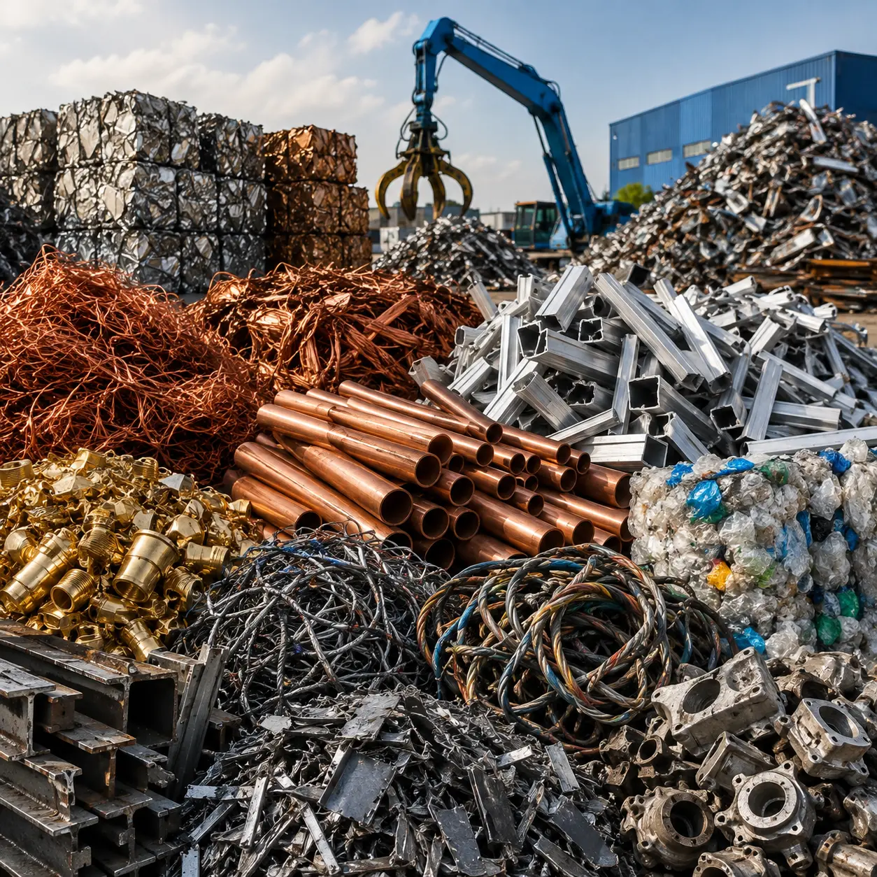 Premium recycled metals at Blue Sea Metal Scrap Trading